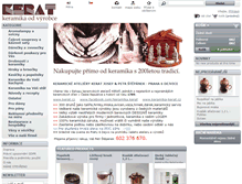 Tablet Screenshot of keramikashop.cz